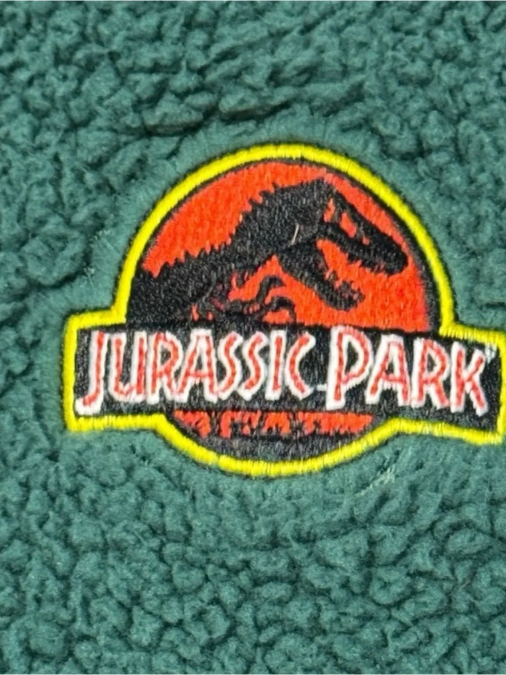 Jurassic Park Reversible Sherpa Jacket • Kids 2T • Hooded T-Rex Graphic Coat